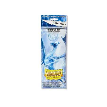 produit : Standard Perfect Fit Sealable Sleeves - Clear (100 Sleeves) marque : Dragon Shield