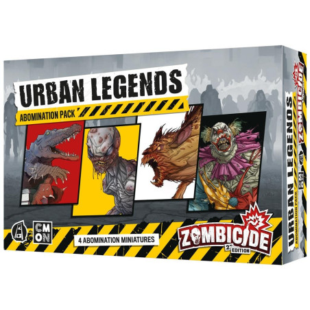 jeu : Zombicide : Urban Legends éditeur : CMON / Edge version Multilingue