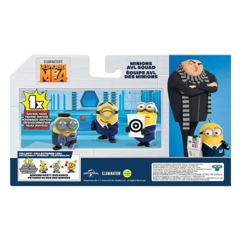 Moi, moche et méchant 4 pack 4 figures AVL 5 cm | 0630996592953