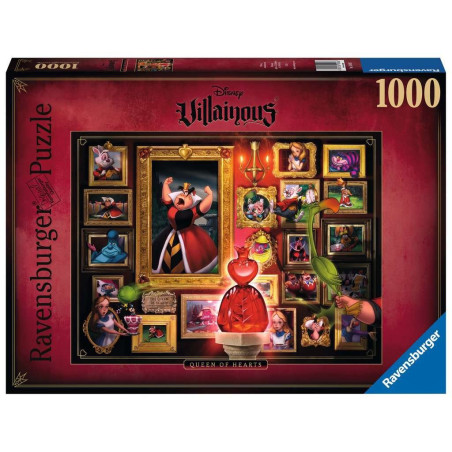 licence : Disney produit : Ravensburger Puzzle -Villainous: Queen of Hearts - 1000p éditeur : Ravensburger