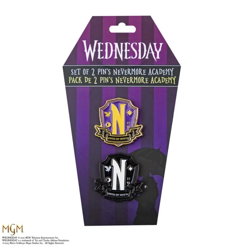 Wednesday pack 2 pin's Nevermore Academy | 4895205616325