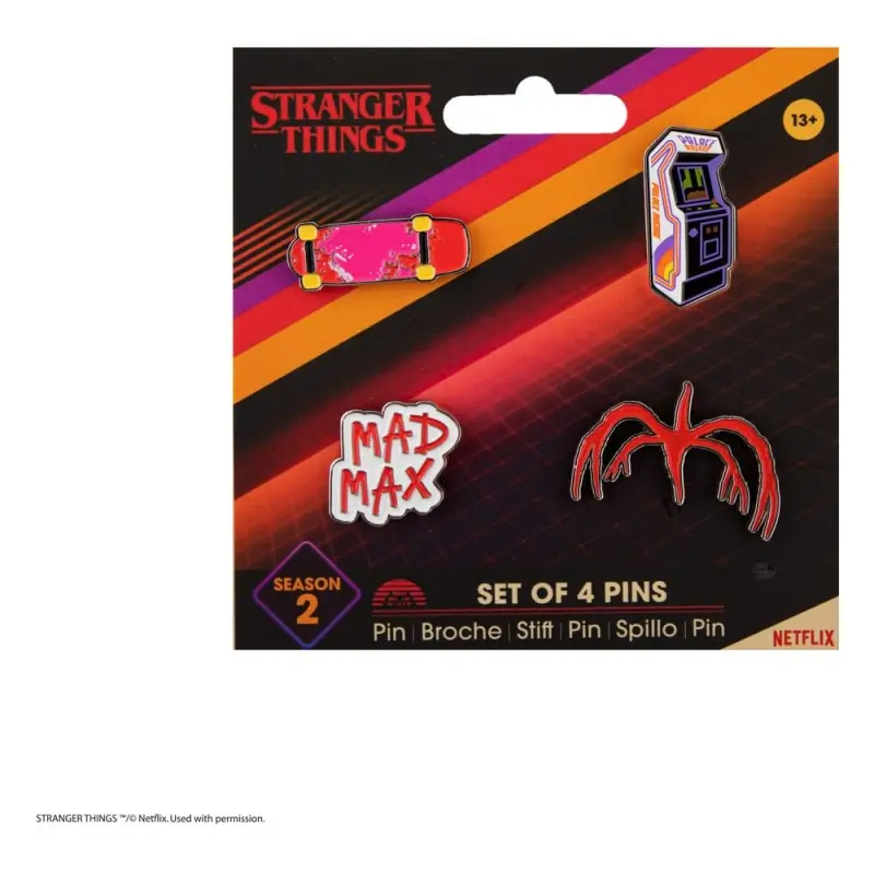 Stranger Things pack 4 pin's Season 2 | 4895205618077