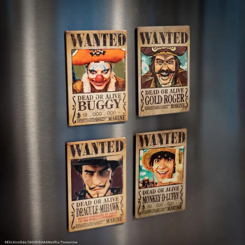 One Piece 4 pack aimants Wanted | 4895205618688