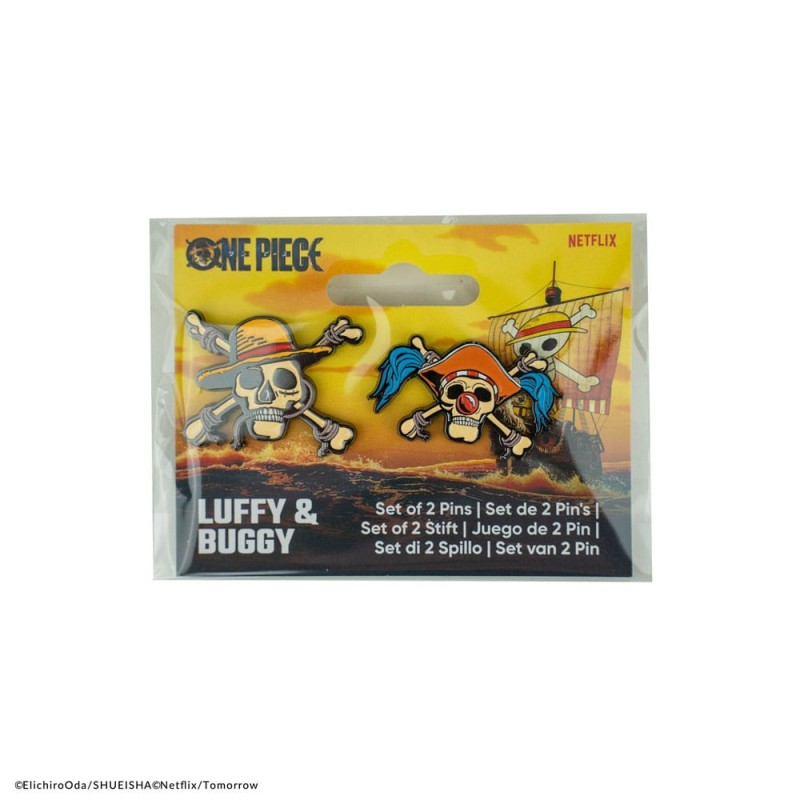 One Piece pack 2 pin's Luffy & Buggy | 4895205618701