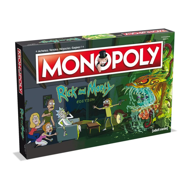 Spel: Monopoly Rick & Morty
Uitgever: Winning Moves
Engelse versie