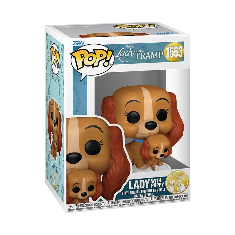 La Belle et le Clochard POP! Disney Vinyl figurine Lady w/puppy 9 cm