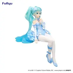 Hatsune Miku statuette PVC Noodle Stopper Flower Fairy Nemophila Pail Blue Color Ver. 15 cm | 4582782366797