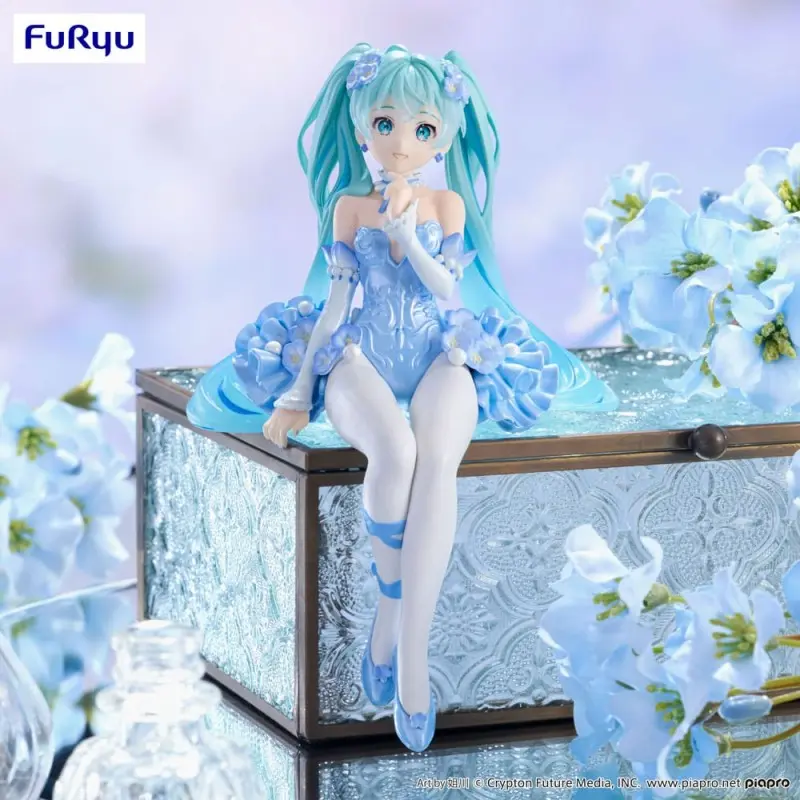 Hatsune Miku statuette PVC Noodle Stopper Flower Fairy Nemophila Pail Blue Color Ver. 15 cm | 4582782366797