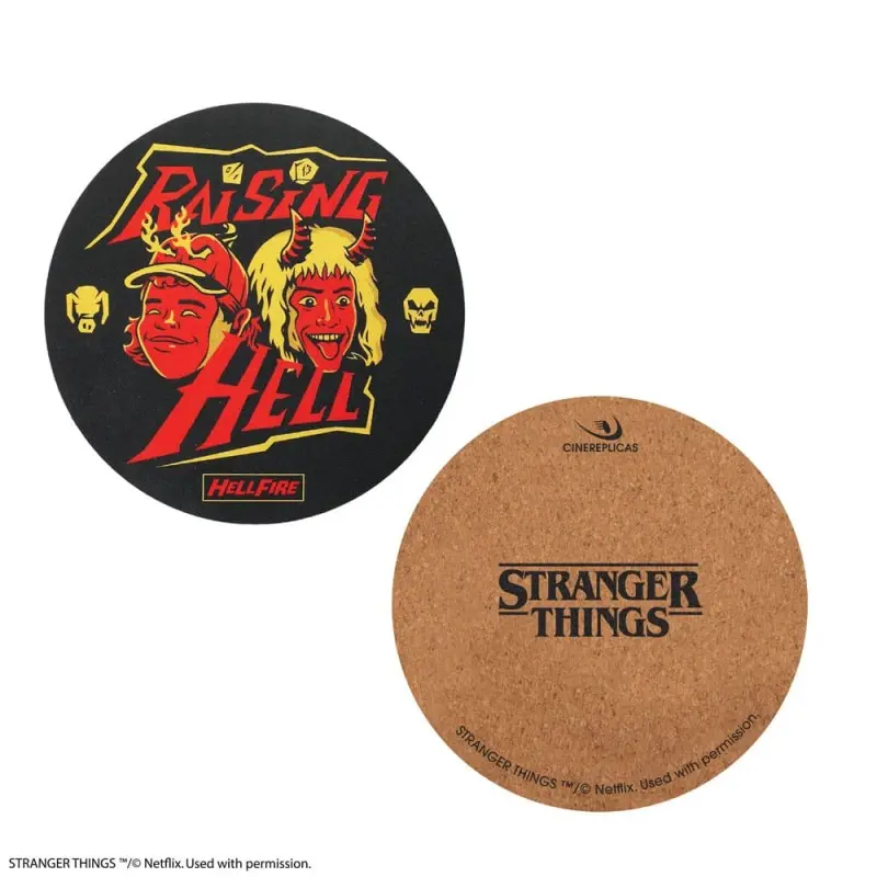 Stranger Things pack 4 sous-verres Hellfire Club | 4895205617742