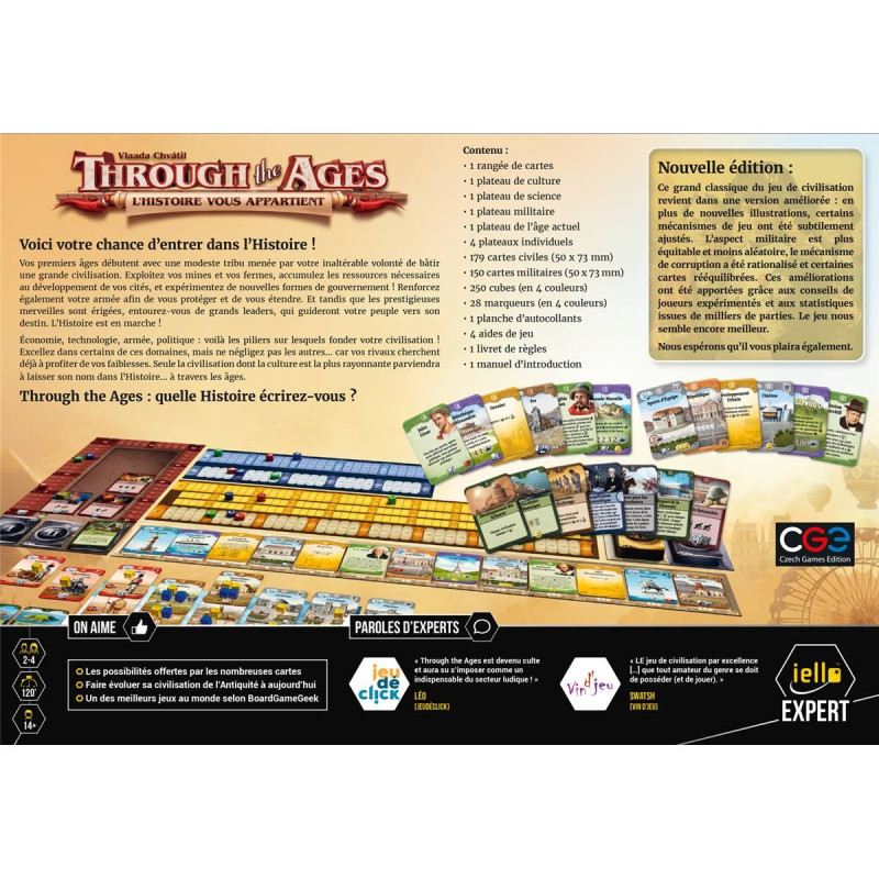 jeu : Through the Ages
éditeur : Iello
version française
