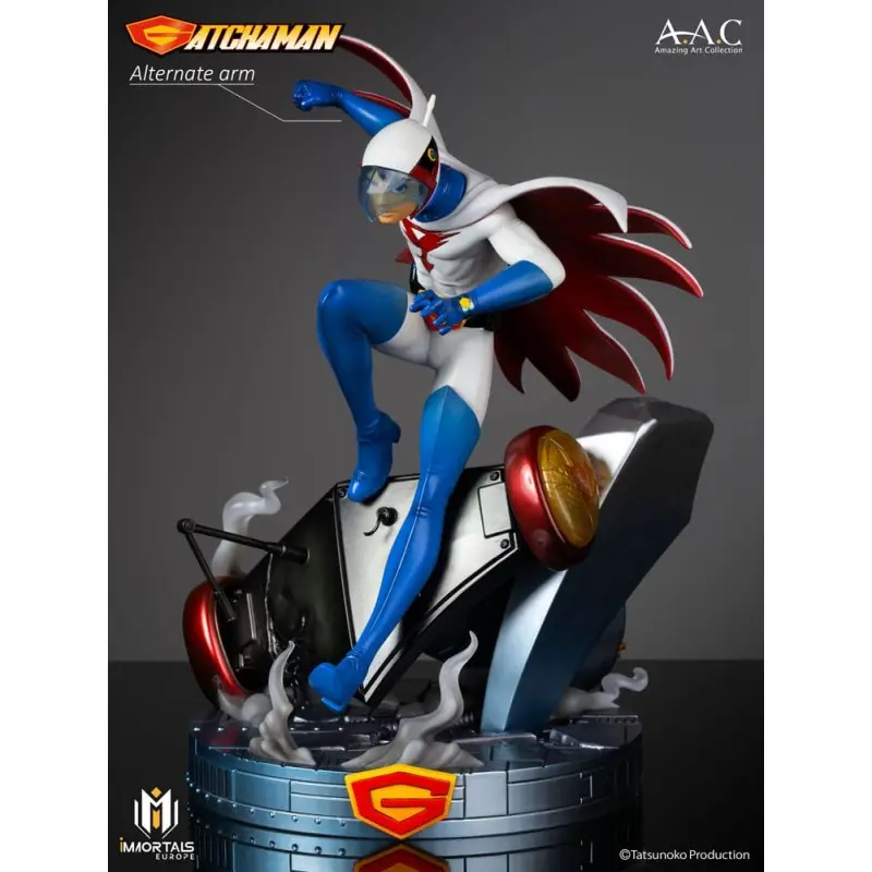 Gatchaman statuette Amazing Art Collection Ken the Eagle, The Leader of the Science Ninja Team 34 cm | 3770010017127