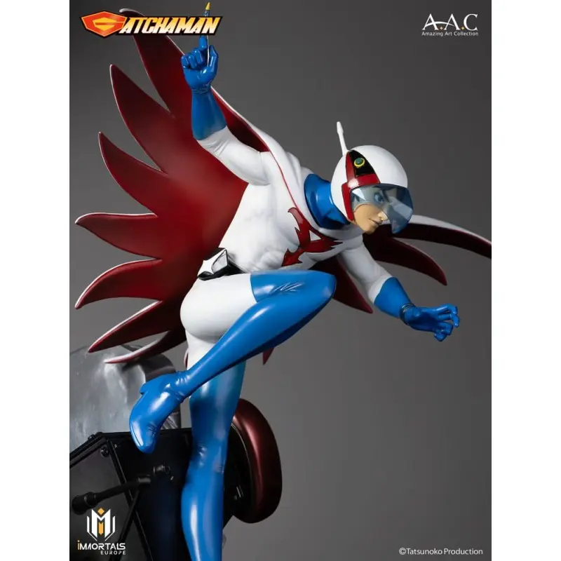 Gatchaman statuette Amazing Art Collection Ken the Eagle, The Leader of the Science Ninja Team 34 cm | 3770010017127