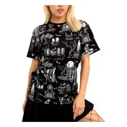 Disney by Loungefly Tee T-Shirt Unisexe Haunted Mansion (L) | 0671803525405