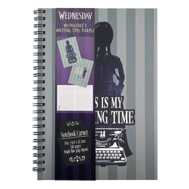 Wednesday carnet This Is My Writing Time Purple | 4895205615977