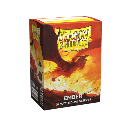 Produit : Dual Matte Sleeves - Ember 'Alaric, Revolution Kindler' (100 Sleeves) Marque : Dragon Shield