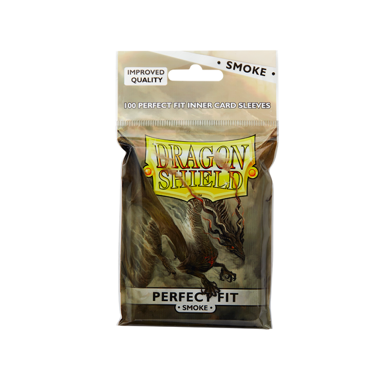 produit : Standard Perfect Fit Sleeves - Clear/Smoke (100 Sleeves) marque : Dragon Shield