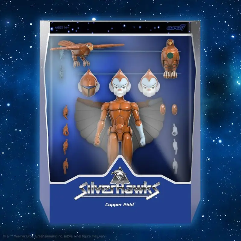 SilverHawks Wave 2 figurine Ultimates Copper Kidd (Cartoon Accurate) 18 cm  | 0840049849204