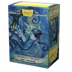 Produit : Brushed Art Sleeves - Starry Night (100 Sleeves) Marque : Dragon Shield