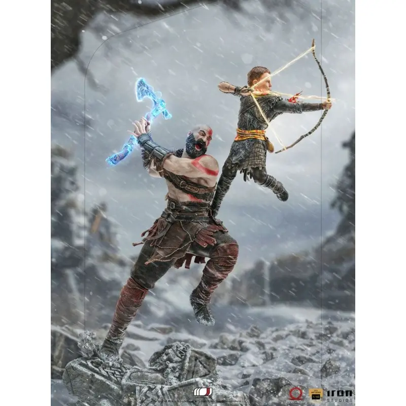 God of War statuette 1/10 BDS Art Scale Kratos & Atreus 34 cm | 0609963128457