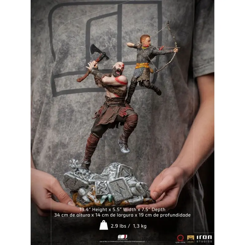 God of War statuette 1/10 BDS Art Scale Kratos & Atreus 34 cm | 0609963128457