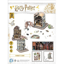 licence : Harry Potter produit : Puzzle 3D Model Kit - La banque de Gringotts éditeur : 4D Cityscape Worldwide Limited