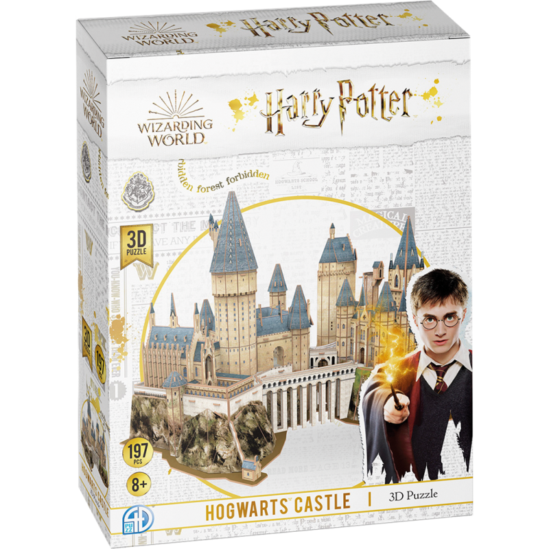 licence : Harry Potter produit : Puzzle 3D Model Kit - Le château de Poudlard éditeur : 4D Cityscape Worldwide Limited