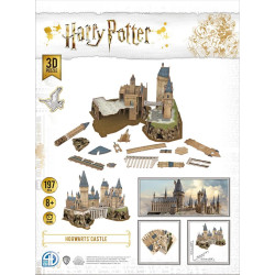 licence : Harry Potter produit : Puzzle 3D Model Kit - Le château de Poudlard éditeur : 4D Cityscape Worldwide Limited