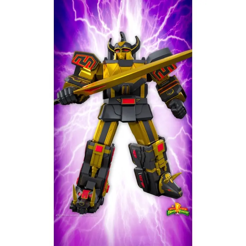 Power Rangers figurine Ultimates Megazord (Black/Gold) 18 cm | 0840049882010