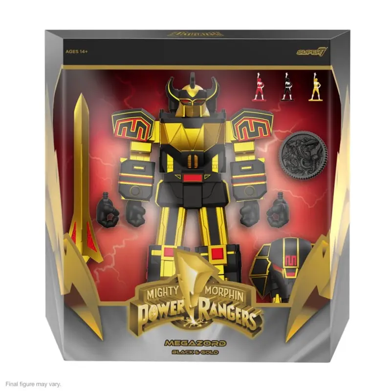 Power Rangers figurine Ultimates Megazord (Black/Gold) 18 cm | 0840049882010