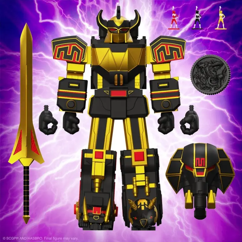 Power Rangers figurine Ultimates Megazord (Black/Gold) 18 cm | 0840049882010