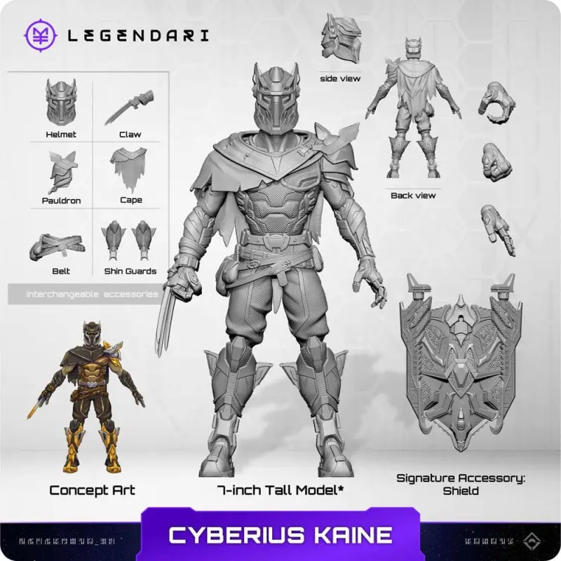 Legendari figurine 1/10 Cyberius Kaine 18 cm | 0850066012062