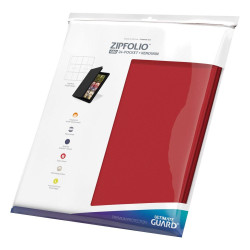 produit : Zipfolio 480 - 24-Pocket XenoSkin (Quadrow) - Rouge marque : Ultimate Guard