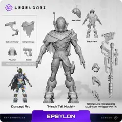 Legendari figurine 1/10 Epsylon 18 cm | 0850066012079