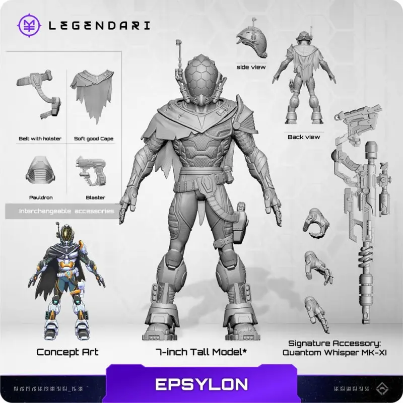 Legendari figurine 1/10 Epsylon 18 cm | 0850066012079