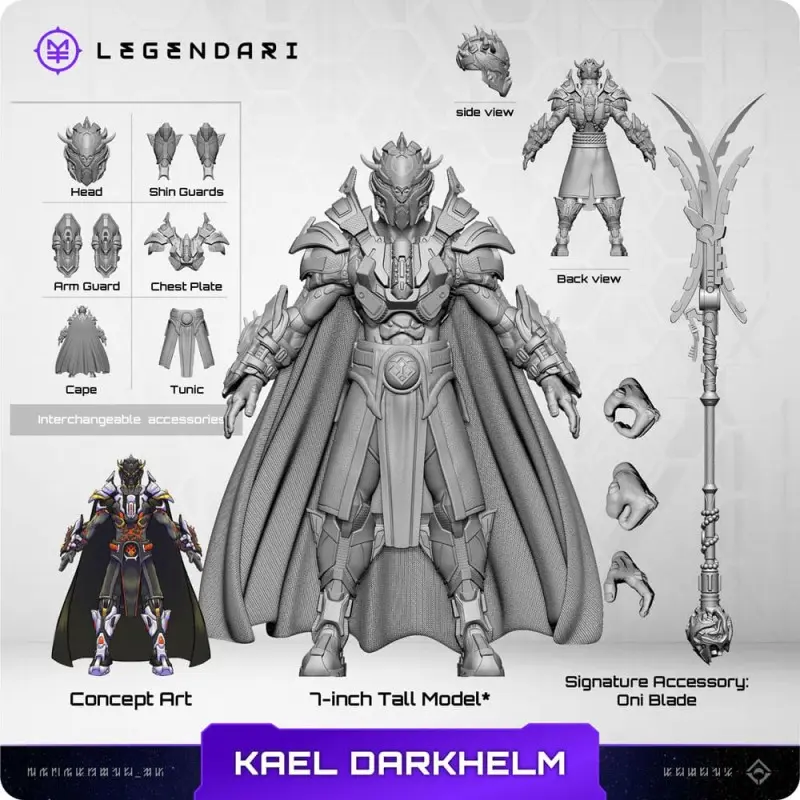 Legendari figurine 1/10 Kael Darkhelm 18 cm | 0850066012093