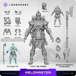 Legendari figurine 1/10 Meld Master 18 cm | 0850066012109
