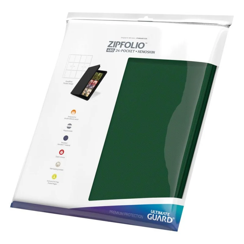 Product: Zipfolio 480 - 24-Pocket XenoSkin (Quadrow) - Groen
Merk: Ultimate Guard