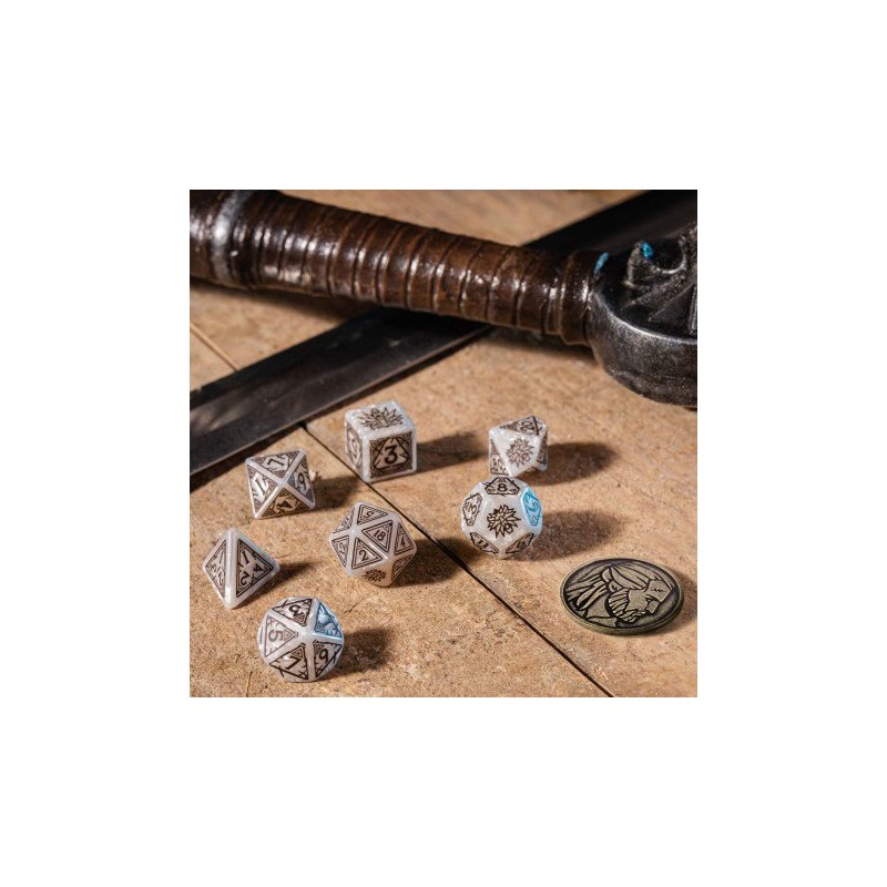 The Witcher pack dés Geralt The White Wolf (7)