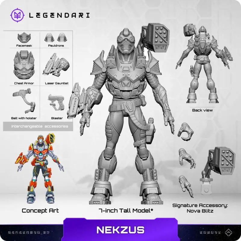 Legendari figurine 1/10 Nekzus 18 cm | 0850066012116