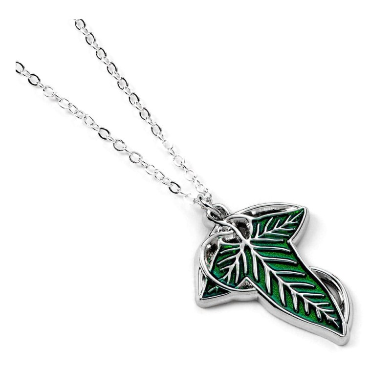 Le Seigneur des Anneaux pendentif et collier argent The Leaf of Lorien