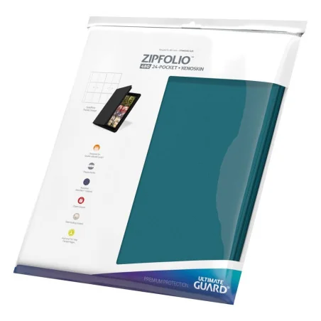 Product: Zipfolio 480 - 24-Pocket XenoSkin (Quadrow) - Petrol Blue
Merk: Ultimate Guard