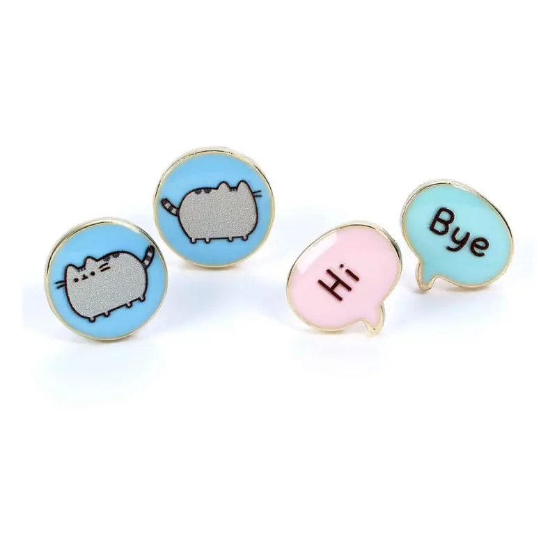 Pusheen pack 2 boucles d´oreilles Stud "Hi , Bye" | 5055583453328