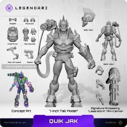 Legendari figurine 1/10 Quik Jak 18 cm | 0850066012154