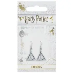 Harry Potter boucles d´oreille plaquées argent Deathly Hallows | 5055583406638