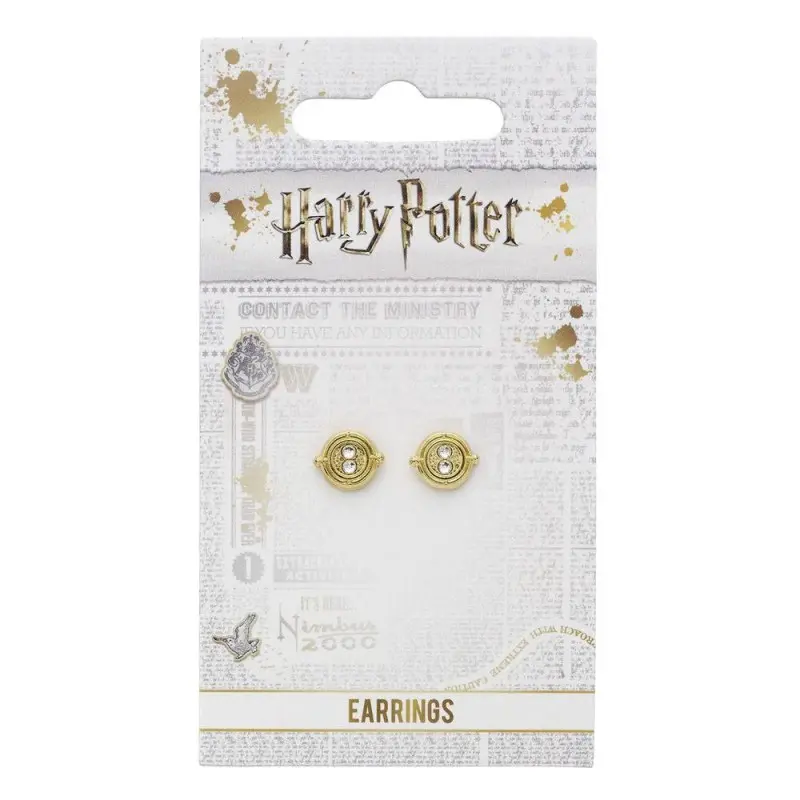 Harry Potter boucles d'oreille Time Turner (plaquées or) | 5055583427237
