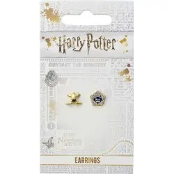 Harry Potter boucles d'oreille plaqué or Chocolate Frog & Box  | 5055583428289