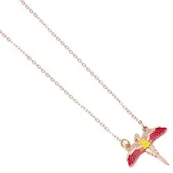 Harry Potter collier argent Fawkes (Plaqué or) | 5055583441035