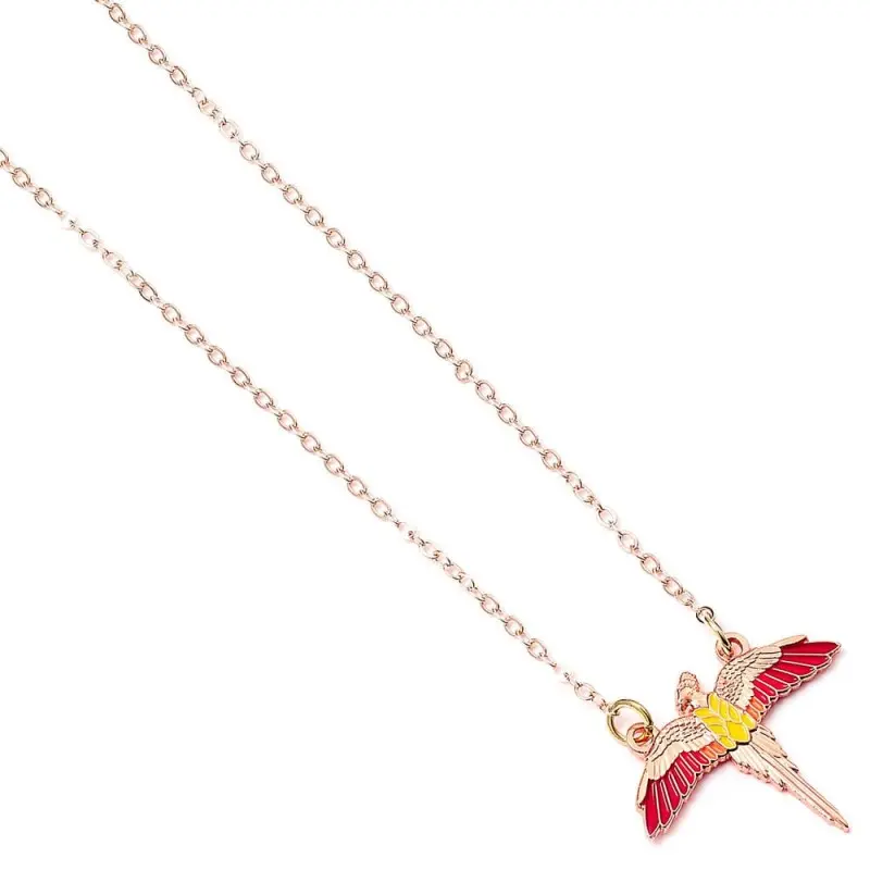 Harry Potter collier argent Fawkes (Plaqué or) | 5055583441035