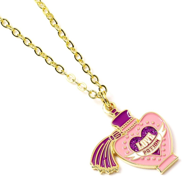 Harry Potter pendentif et collier plaqué or Love Potion 