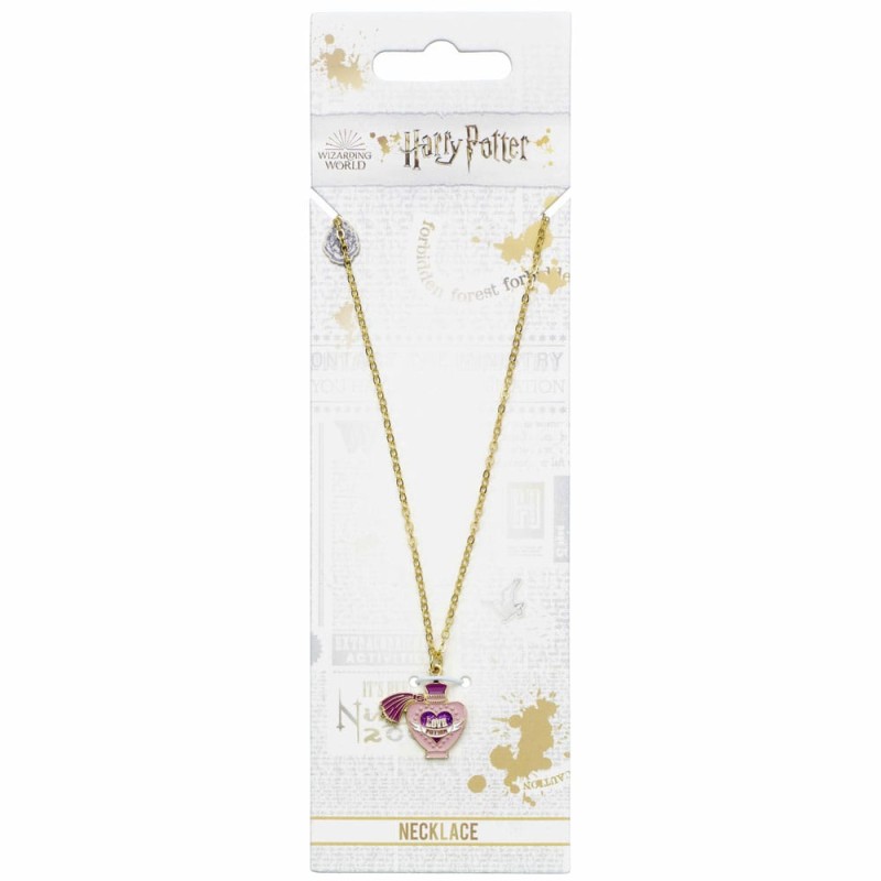 Harry Potter pendentif et collier plaqué or Love Potion 